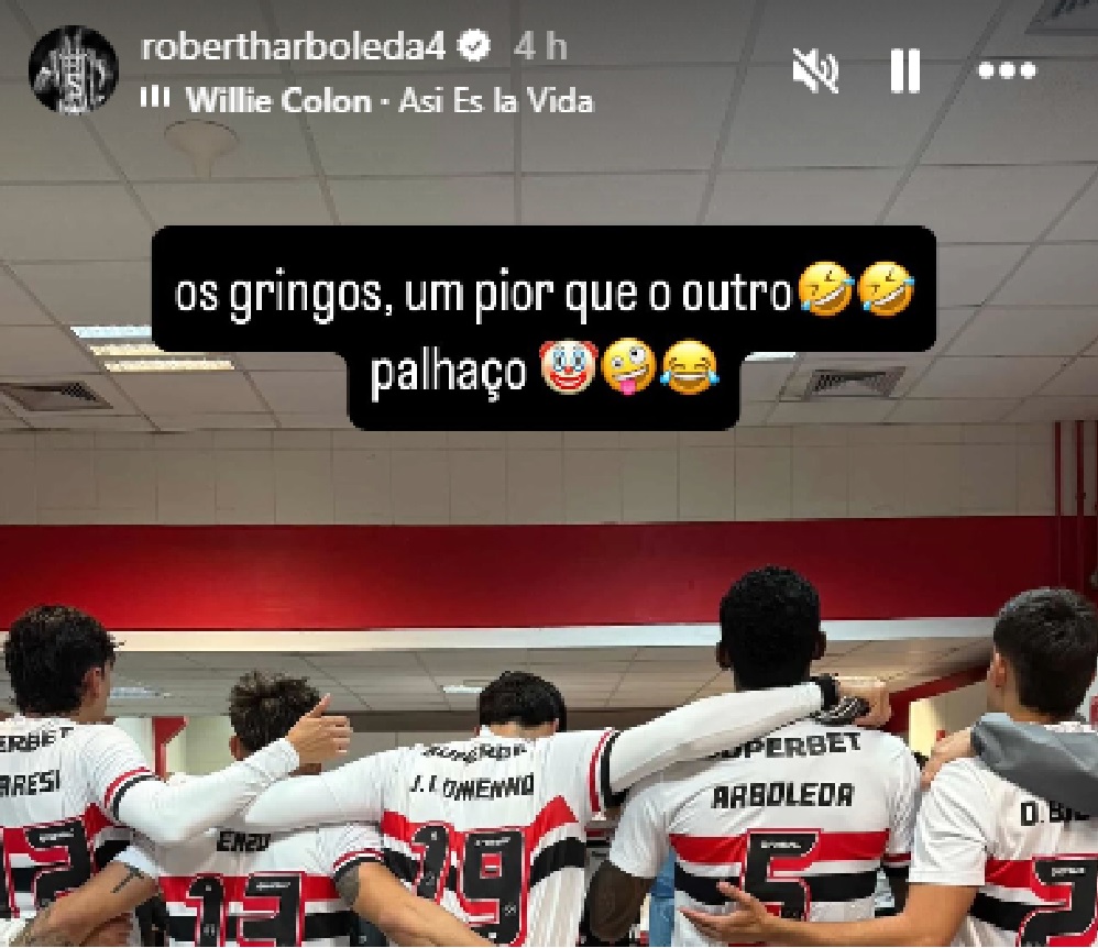 Arboleda rebate ex-atacante Muller após vitória do São Paulo com gols de gringos: ‘Palhaço’