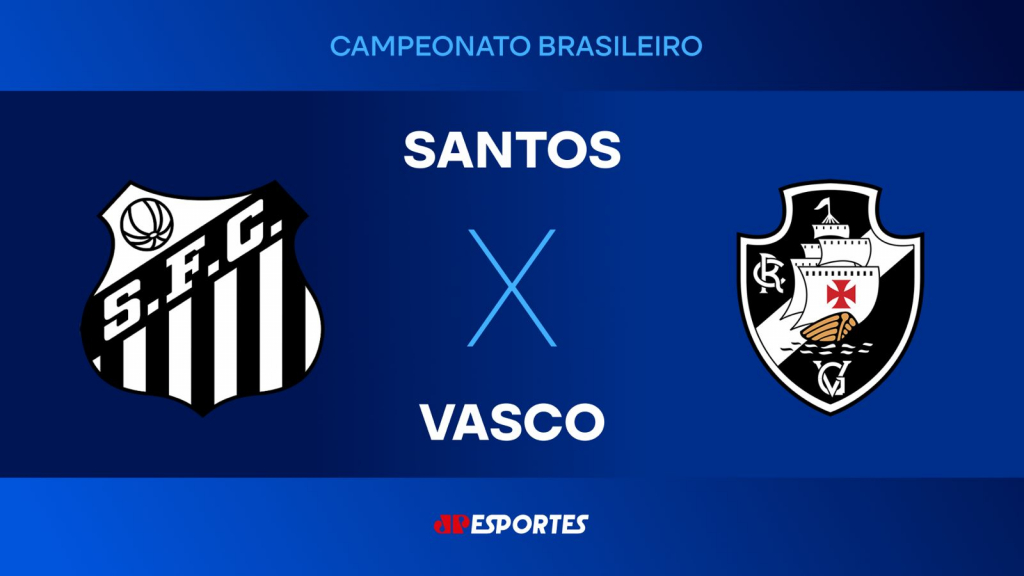 Santos x Vasco: confira a transmissão da Jovem Pan ao vivo