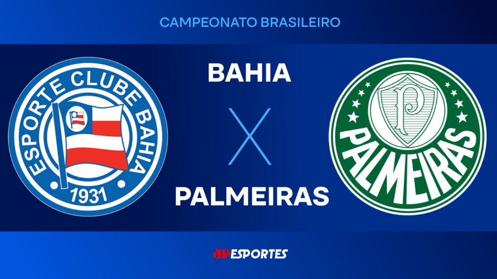 Bahia x Palmeiras: confira a transmissão da Jovem Pan ao vivo