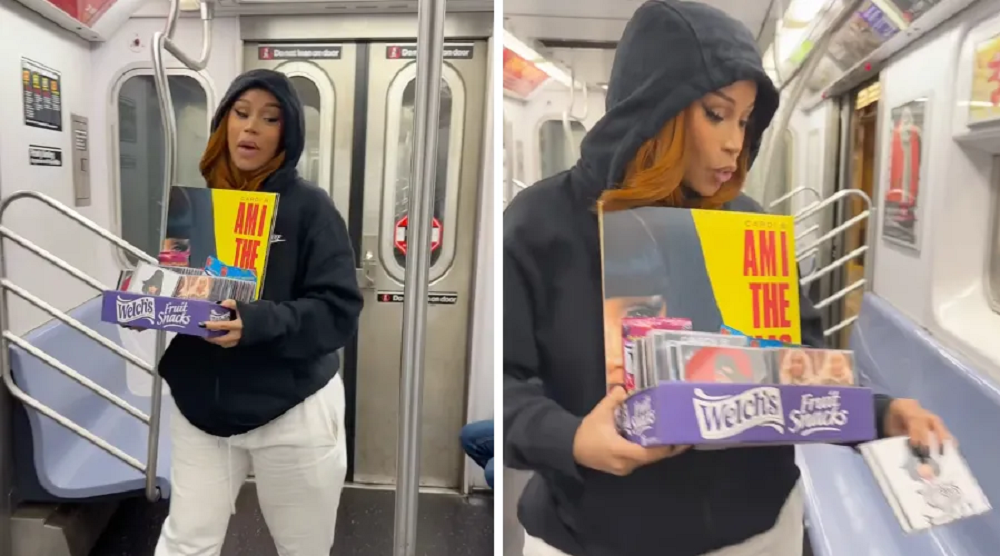 Cardi B se disfarça de camelô para promover novo álbum