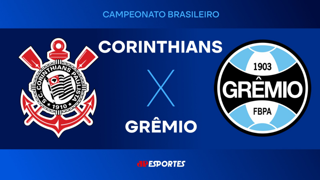Confira a transmissão da Jovem Pan do jogo entre Corinthians e Grêmio