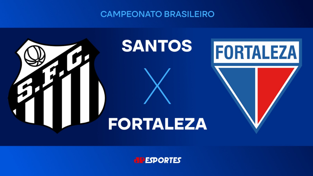 Confira a transmissão da Jovem Pan do jogo entre Santos e Fortaleza