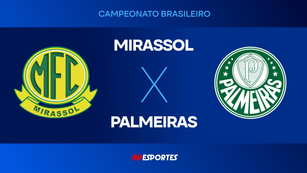 Mirassol x Palmeiras: confira a transmissão da Jovem Pan ao vivo