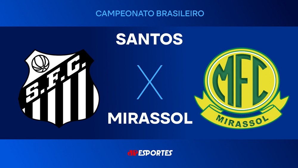 Santos x Mirassol: confira a transmissão da Jovem Pan ao vivo